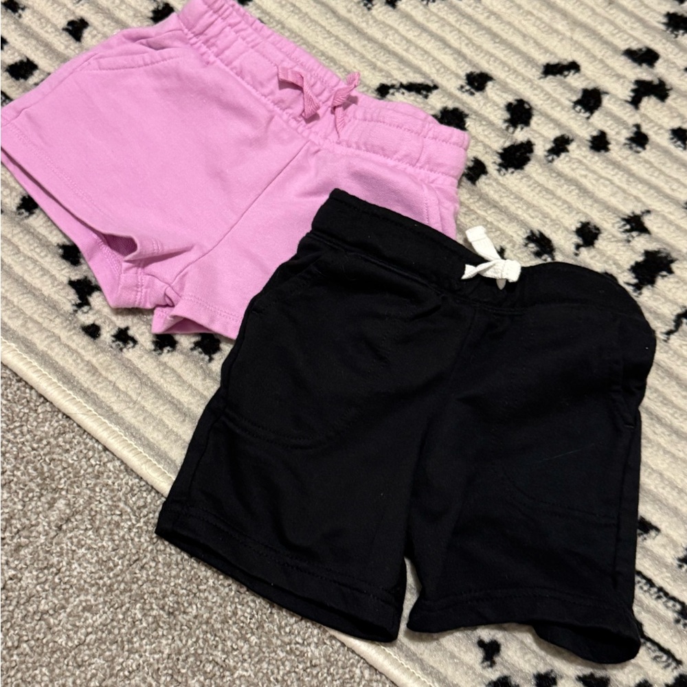 Cat & Jack Pink and Black Kids' Shorts